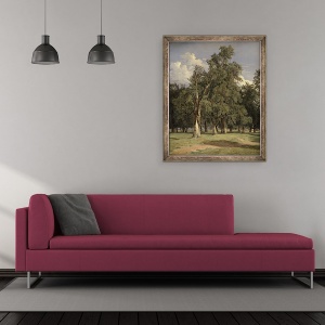 Tablou inramat - Ferdinand Georg Waldmuller - Ulmi in Prater, 50 x 60 cm - Img 2