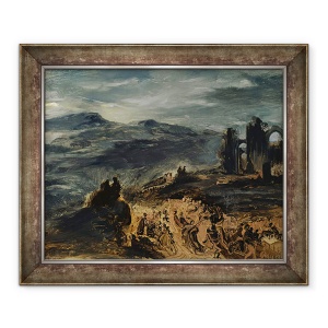 Tablou inramat - Ferdinand Victor Eugene Delacroix - Sabatul vrajitoarelor, 70 x 85 cm