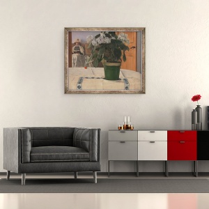 Tablou inramat - Fernand Khnopff - Hortensia, 50 x 60 cm - Img 2