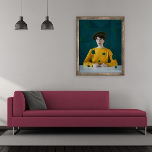 Tablou inramat - Filipp Rabachev - Dragoste. Revolutia emotiilor, 2018, 50 x 60 cm - Img 2
