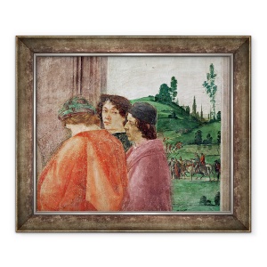 Tablou inramat - Filippino Lippi - Detaliu al Rastignirii Sfantului Petru, 70 x 85 cm