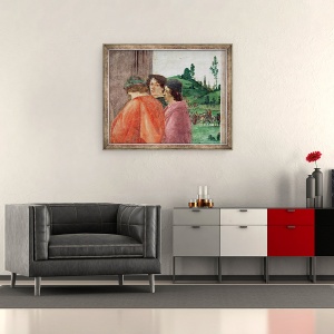 Tablou inramat - Filippino Lippi - Detaliu al Rastignirii Sfantului Petru, 50 x 60 cm - Img 2