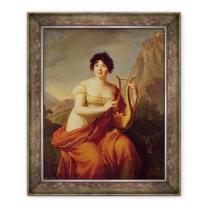 Tablou inramat - Firmin Massot - Madame de Stael ca Corinne, 50 x 60 cm