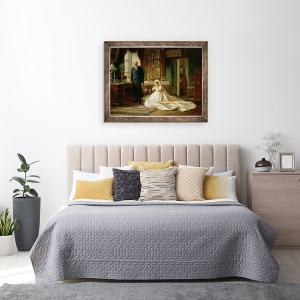 Tablou inramat - Firs Sergeevich Zhuravlev - La altar, 60 x 80 cm - Img 3