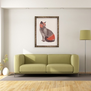 Tablou inramat - Florent Bodart - Luptator de pisici, 60 x 80 cm - Img 2