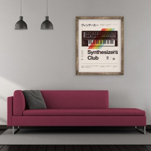 Tablou inramat - Florent Bodart - Sintetizatoare Club, 70 x 85 cm - Img 2