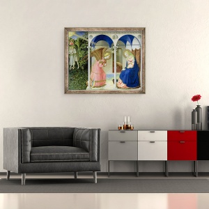 Tablou inramat - Fra Angelico - Buna Vestire, 70 x 85 cm - Img 2