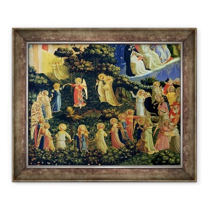 Tablou inramat - Fra Angelico - Judecata de Apoi tempera pe panou, 50 x 60 cm
