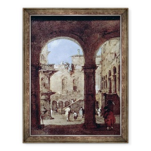 Tablou inramat - Francesco Guardi - Architectural Capriccio, 70 x 90 cm