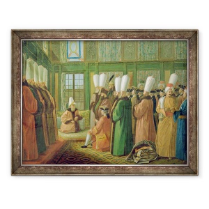 Tablou inramat - Francis Smith - Marele Vizir acorda audienta ambasadorului englez, 60 x 80 cm