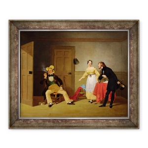 Tablou inramat - Francis William Edmonds - Orasul si tara Beaux, 50 x 60 cm