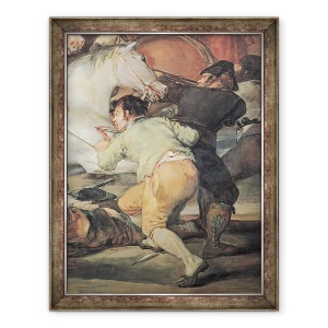 Tablou inramat - Francisco Jose de Goya y Lucientes - A doua mai, 1808. Revolta impotriva mercenarilor Mameluke, 70 x 90 cm
