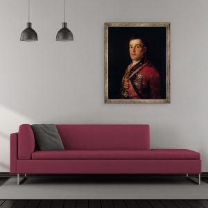 Tablou inramat - Francisco Jose de Goya y Lucientes - Ducele de Wellington 1769-1852 1812-14, 50 x 60 cm - Img 2