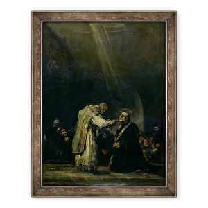 Tablou inramat - Francisco Jose de Goya y Lucientes - Ultima impartasanie a Sfantului Iosif Calasanz 1556-1648 c.1819, 70 x 90 cm