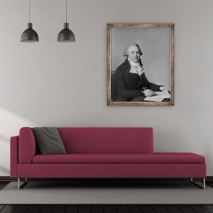 Tablou inramat - Francois Andre Vincent - Portret De Un Om Necunoscut, 50 x 60 cm - Img 2