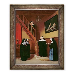 Tablou inramat - Francois Bonvin - Scrisoarea de recomandare, 70 x 85 cm