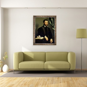 Tablou inramat - Francois Clouet - Pierre Quthe 1519-90 1562, 70 x 90 cm - Img 2