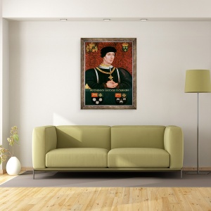 Tablou inramat - Francois Clouet - Portret De Henric al VI-lea al Angliei 1421-71, 70 x 90 cm - Img 2