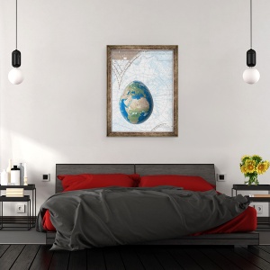 Tablou inramat - Francois Domain - Egground the World, 2015, 70 x 90 cm - Img 3