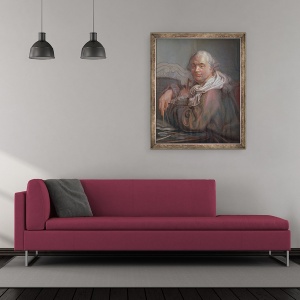 Tablou inramat - Francois Louis Lonsing - Victor Louis, 50 x 60 cm - Img 2