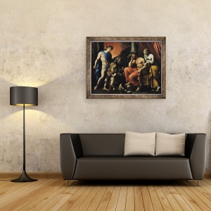 Tablou inramat - Francois Perrier - Orfeu inainte de Pluto si Persefona, 70 x 90 cm - Img 2