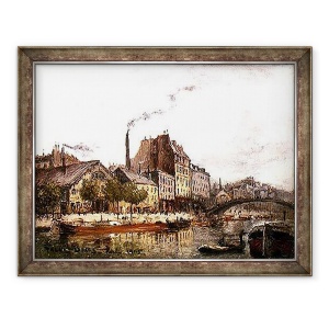 Tablou inramat - Frank Myers Boggs - Quay de Valmy, 60 x 80 cm