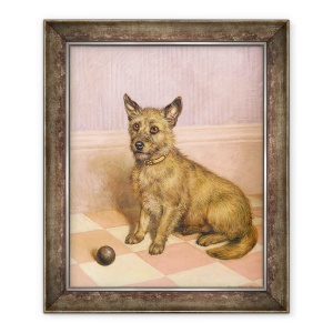 Tablou inramat - Frank Paton - Asteapta sa se joace, 50 x 60 cm