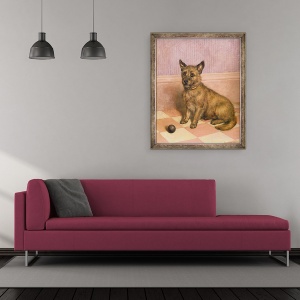 Tablou inramat - Frank Paton - Asteapta sa se joace, 50 x 60 cm - Img 2