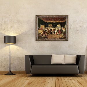 Tablou inramat - Frans Francken the Elder - O minge, 70 x 90 cm - Img 2