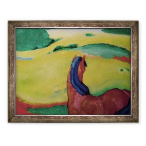 Tablou inramat - Franz Marc - Cal intr-un peisaj, 60 x 80 cm