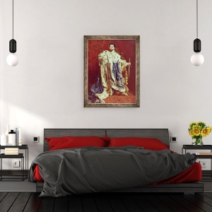 Tablou inramat - Gabriel Schachinger - Ludwig II 1845-86 1887, 60 x 80 cm - Img 3