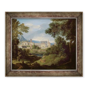 Tablou inramat - Gaspard Poussin Dughet - Peisaj italian, 70 x 85 cm