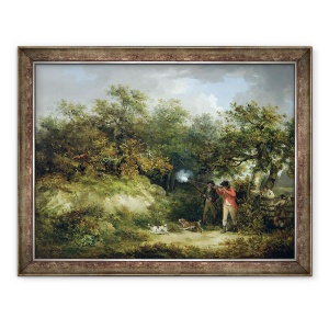 Tablou inramat - George Morland - impuscare fazan, 60 x 80 cm
