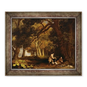 Tablou inramat - George Stubbs - O odihna dupa fotografiere, 50 x 60 cm