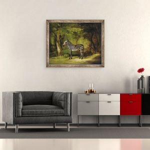 Tablou inramat - George Stubbs - O zebra, 50 x 60 cm - Img 2
