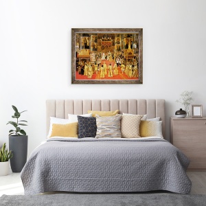 Tablou inramat - Georges Becker - incoronarea imparatului Alexandru al III-lea, 70 x 90 cm - Img 3