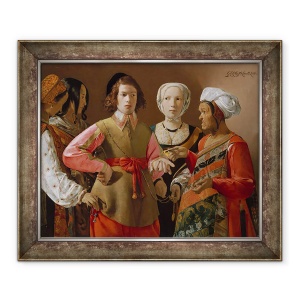 Tablou inramat - Georges de la Tour - Ghicitoarea, 50 x 60 cm