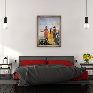 Tablou inramat - Giandomenico Tiepolo - Plimbare, 60 x 80 cm - Img 3