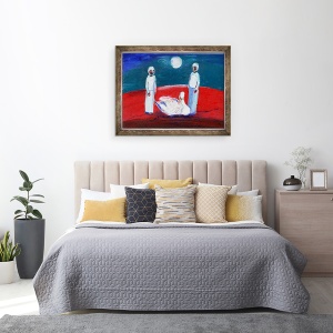 Tablou inramat - Gigi Sudbury - Swan, 2013, 70 x 90 cm - Img 3