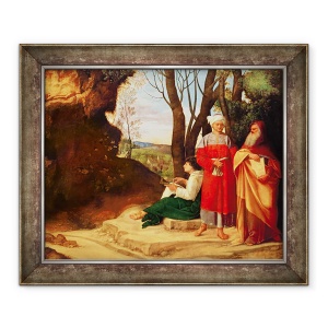 Tablou inramat - Giorgione - Cei Trei Filozofi, 70 x 85 cm