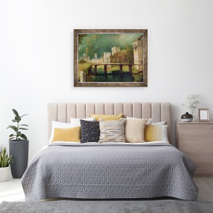 Tablou inramat - Giorgione - Peisaj urban, 60 x 80 cm - Img 3