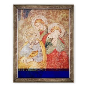 Tablou inramat - Giotto di Bondone - Apostolii de pe Muntele Maslinilor, 70 x 90 cm