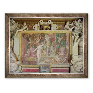 Tablou inramat - Giovanni Battista Rosso Fiorentino - Venus la fantana, de la Galerie Francois I, 70 x 90 cm