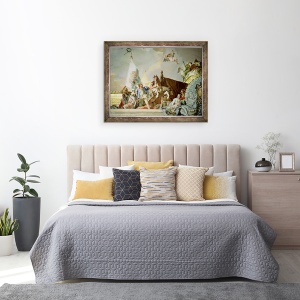 Tablou inramat - Giovanni Battista Tiepolo - Gloria Spaniei I, din tavanul camerei tronului, 60 x 80 cm - Img 3