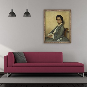 Tablou inramat - Giovanni Fattori - Varul Argia, 50 x 60 cm - Img 2
