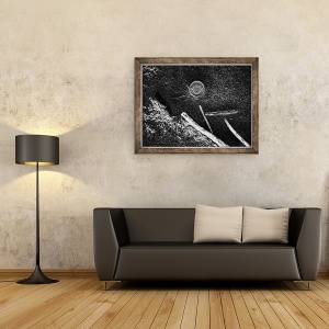 Tablou inramat - Giulio Cerocchi - Uitarea marii II, 60 x 80 cm - Img 2