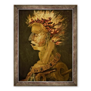 Tablou inramat - Giuseppe Arcimboldo - Foc, 70 x 90 cm
