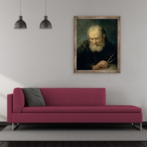 Tablou inramat - Giuseppe Nogari - Astronom, 70 x 85 cm - Img 2