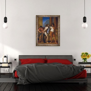 Tablou inramat - Guercino - Flagelarea lui Hristos, 70 x 90 cm - Img 3