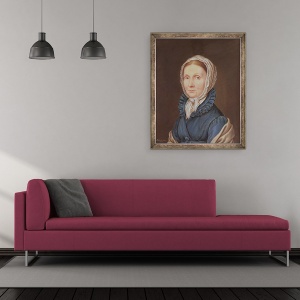 Tablou inramat - Gustav Karl Friedrich Luderitz - Juliane, Baroneasa von Kruedener 1764-1824 nee Vietinghoff-Scheel, 50 x 60 cm - Img 2